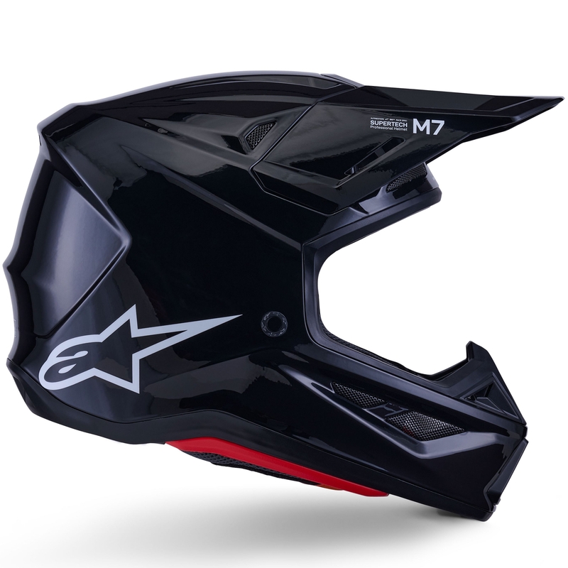 Alpinestars SM7 Solid Motokroso šalmas juodas