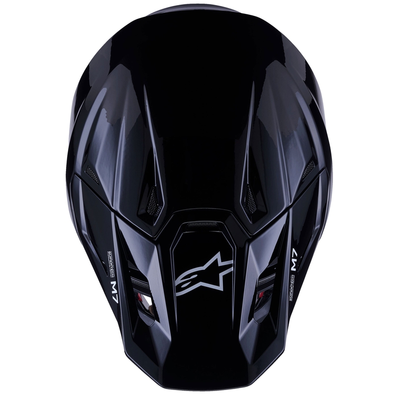 Alpinestars SM7 Solid Motokroso šalmas juodas