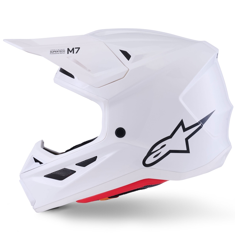 "Alpinestars SM7" kietasis motokroso šalmas baltas