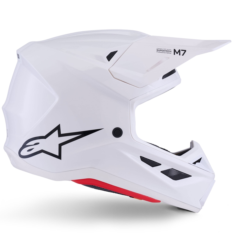 "Alpinestars SM7" kietasis motokroso šalmas baltas