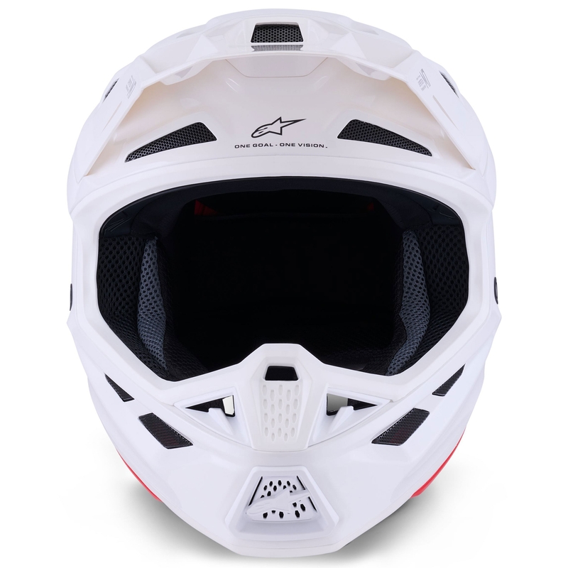"Alpinestars SM7" kietasis motokroso šalmas baltas