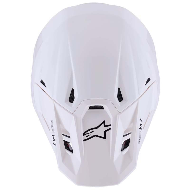 "Alpinestars SM7" kietasis motokroso šalmas baltas