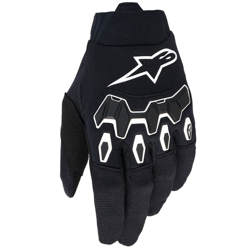 Alpinestars Full Bore V2 motokroso pirštinės juodos ir baltos spalvos