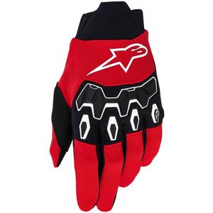Alpinestars Full Bore V2 motokroso pirštinės raudona-juoda-balta