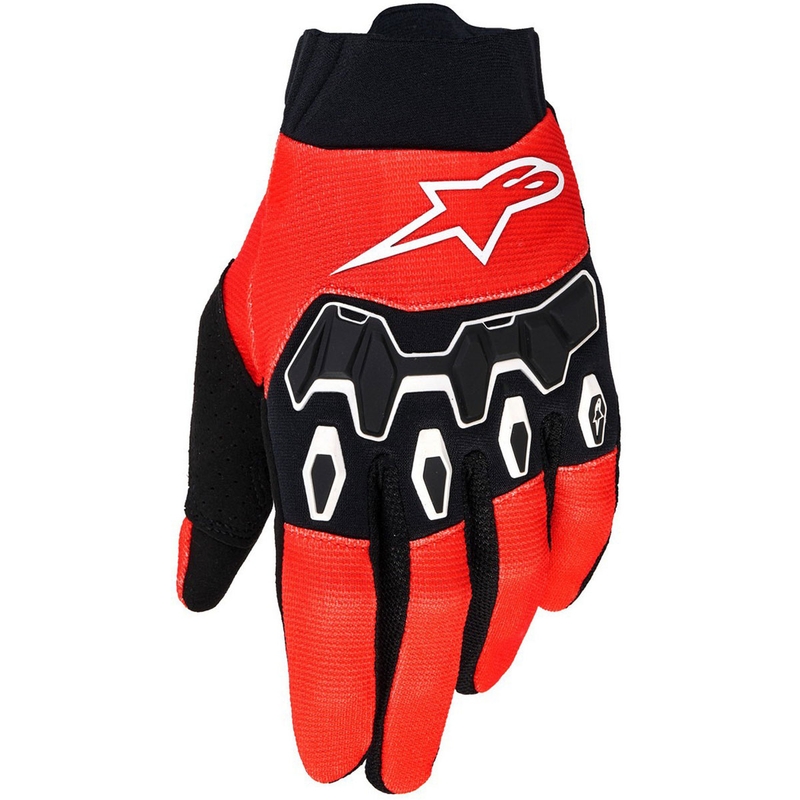 Alpinestars Full Bore V2 motokroso pirštinės oranžinės ir juodos spalvos