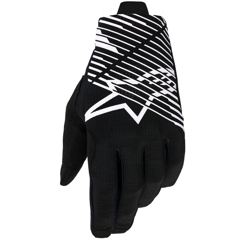 Alpinestars Radar Pro motokroso pirštinės juodos ir baltos spalvos