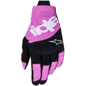 Alpinestars Techstar motokroso pirštinės juoda-šviesiai pilka-violetinė