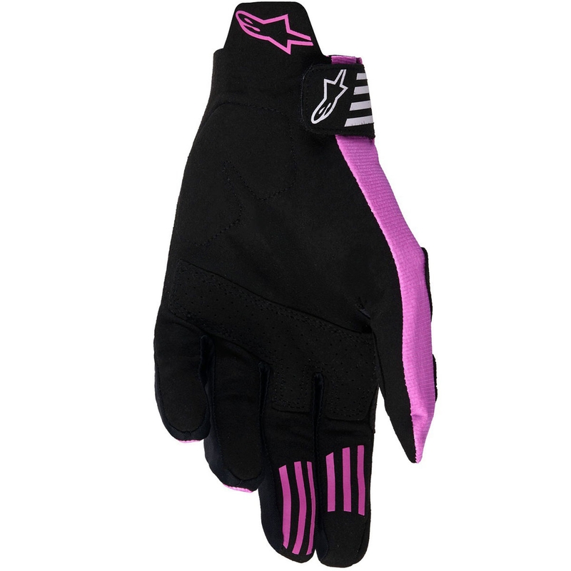 Alpinestars Techstar motokroso pirštinės juoda-šviesiai pilka-violetinė