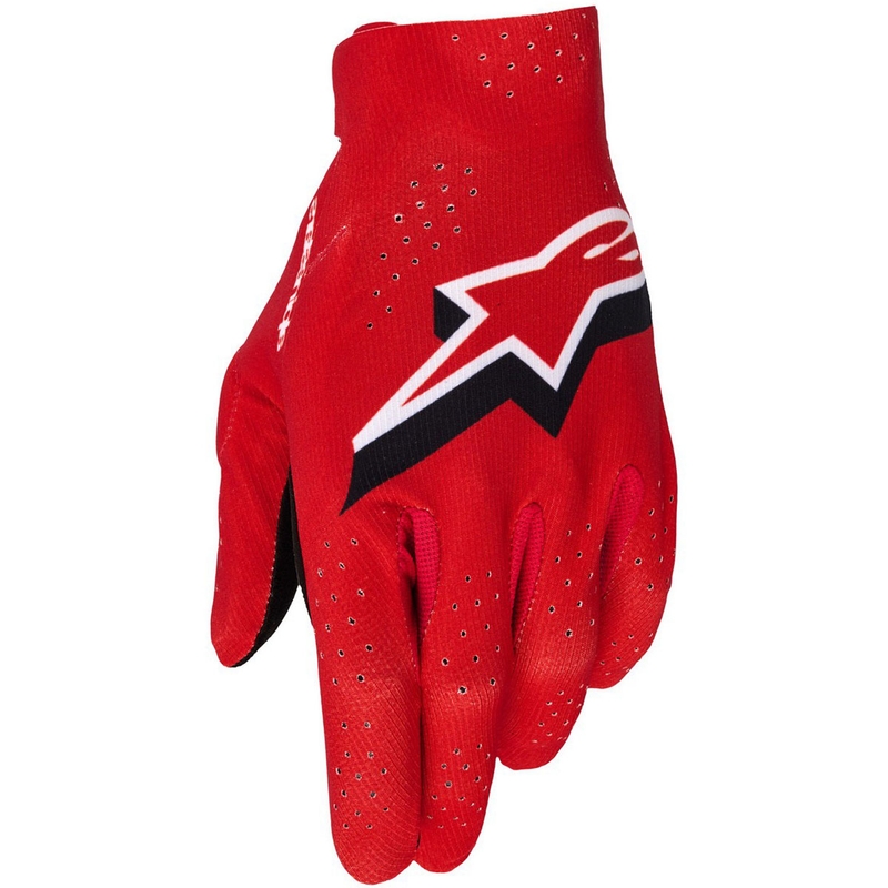 Alpinestars Supertech MX motokroso pirštinės raudona-juoda-balta
