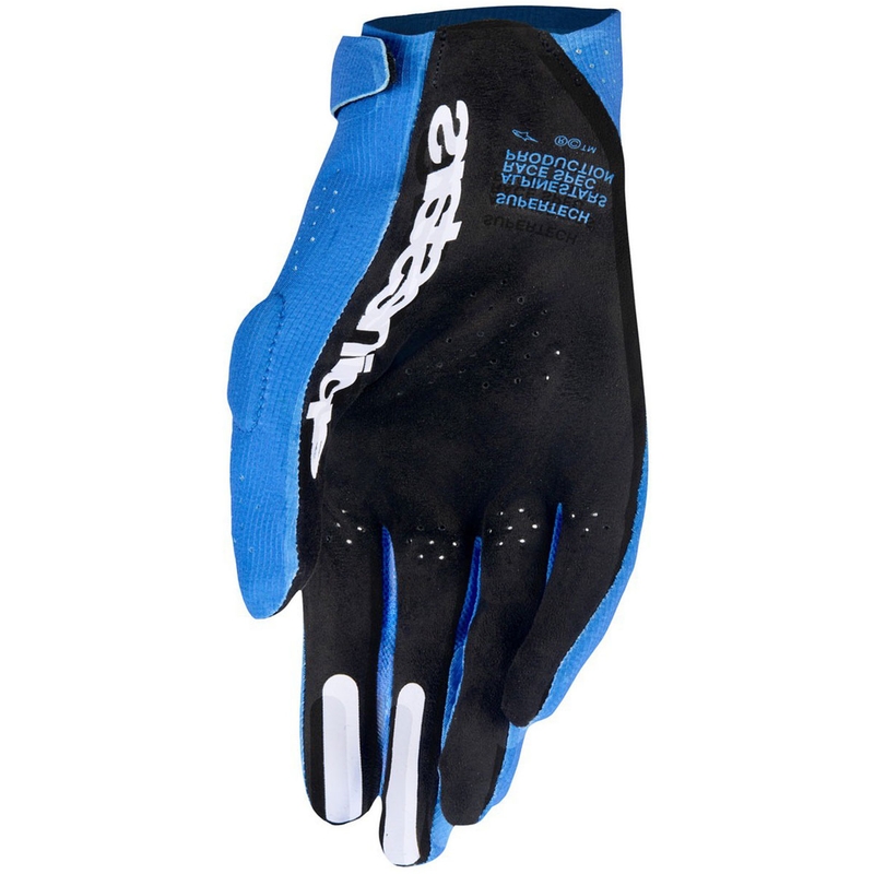 Alpinestars Supertech MX motokroso pirštinės mėlyna-balta-juoda