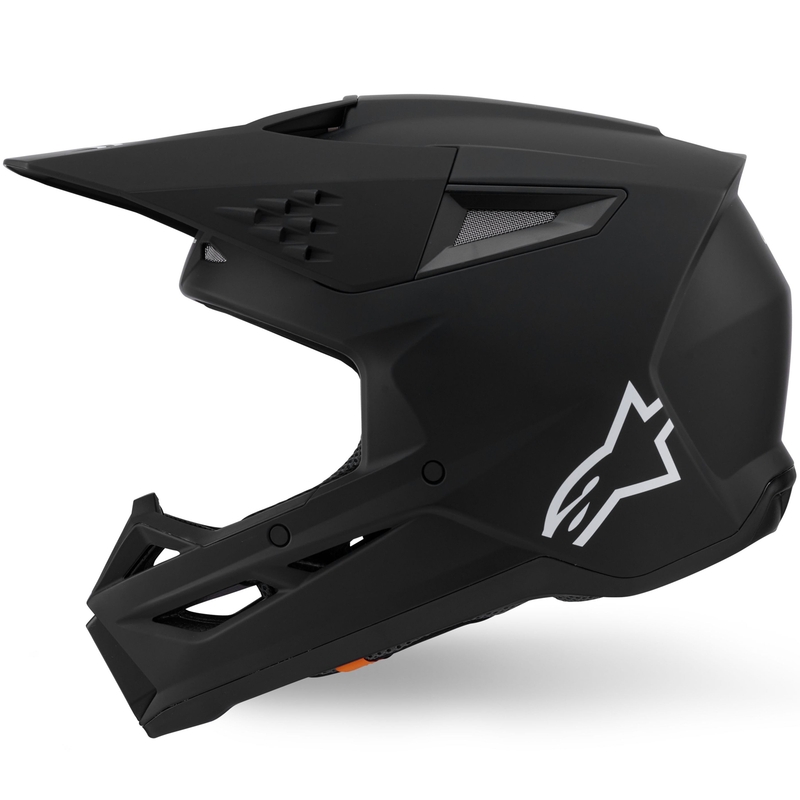 Alpinestars S-M3 Solid Motokroso šalmas matinis juodas