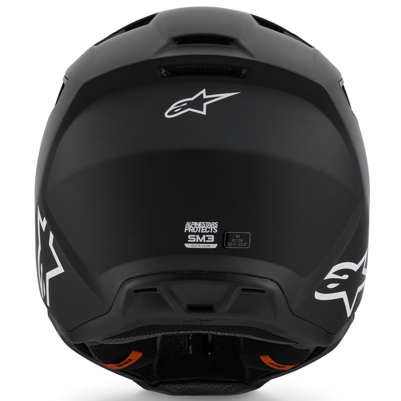 Alpinestars S-M3 Solid Motokroso šalmas matinis juodas