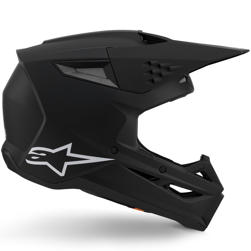 Alpinestars S-M3 Solid Motokroso šalmas matinis juodas