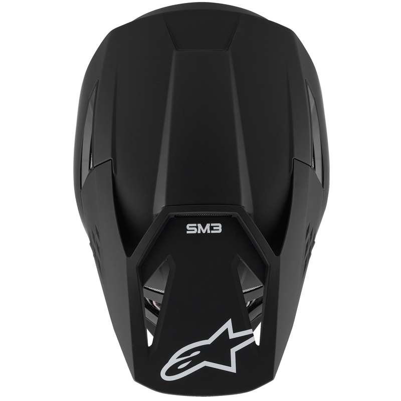 Alpinestars S-M3 Solid Motokroso šalmas matinis juodas