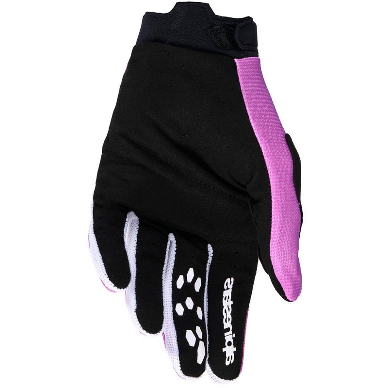 Alpinestars Stella Full Bore V2 moteriškos motokroso pirštinės balta-fluo rožinė-juoda
