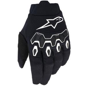 "Alpinestars Full Bore V2" jaunimo/vaikų motokroso pirštinės juodos ir baltos spalvos
