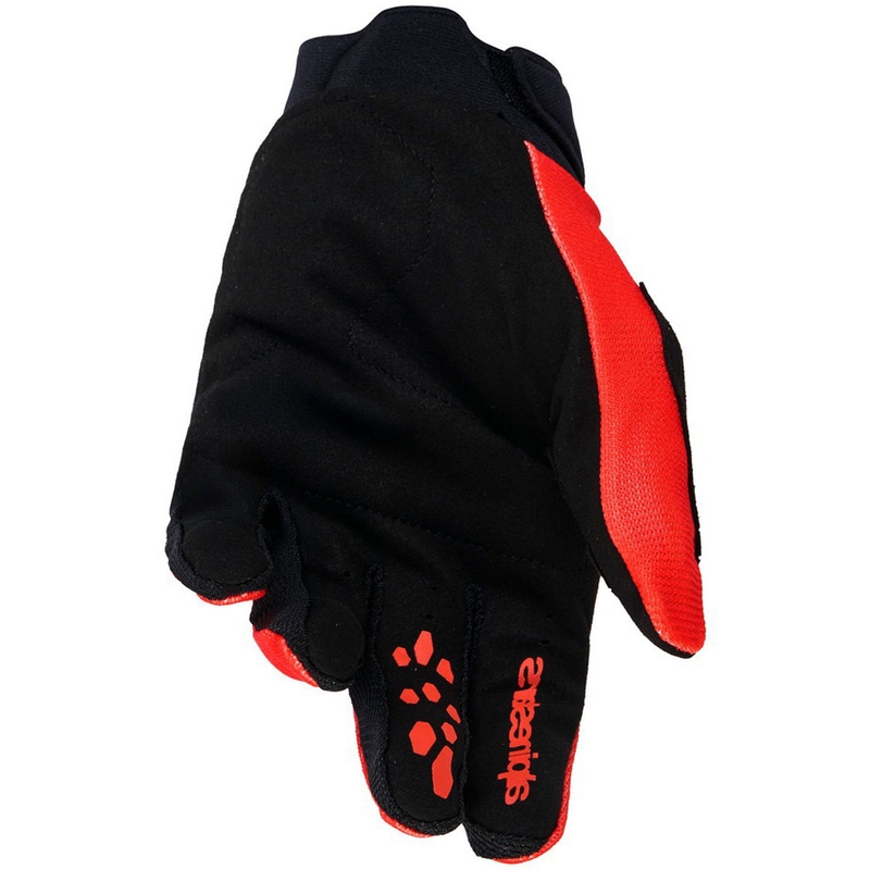 "Alpinestars Full Bore V2" jaunimo/vaikų motokroso pirštinės raudonos, juodos ir baltos spalvos