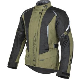 Ayrton Teressa II Flow tamsiai žalia-juoda motociklininko striukė moterims