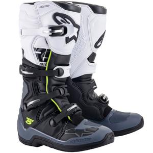 Alpinestars TECH 5 juoda-pilka-balta-fluo geltona motociklininko batai