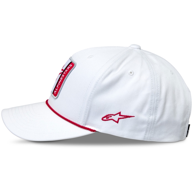 "Alpinestars" specifinė snapback kepurė balta