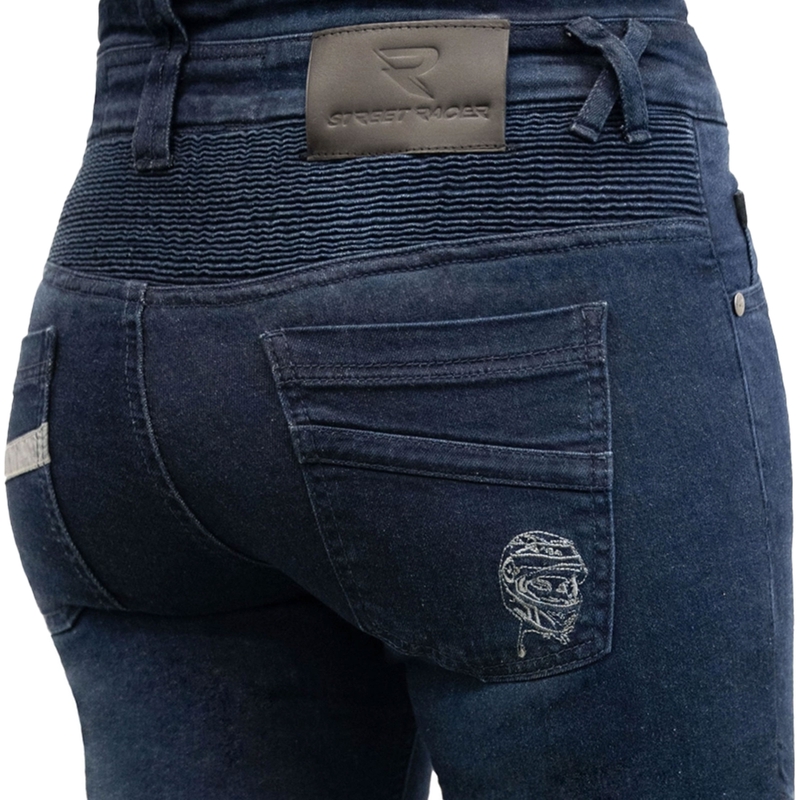 Moteriški džinsai Street Racer Spike II Slim fit CE blue