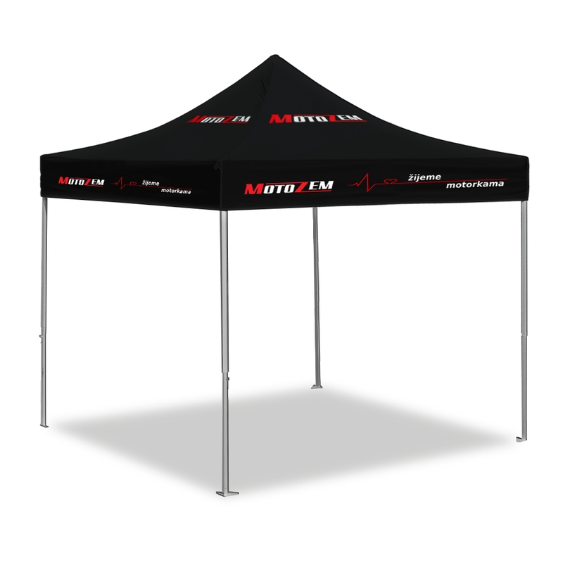 MotoZem Unikali lenktynių palapinė su šoninėmis sienelėmis
