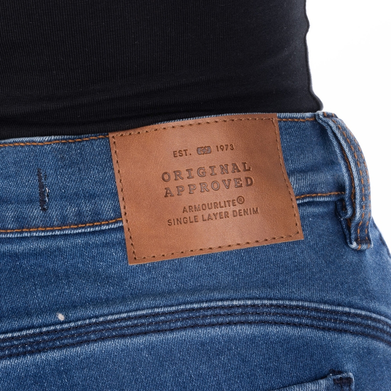 Moteriški džinsai OXFORD SOFIA AA Slim Light Blue Motorcycle Jeans