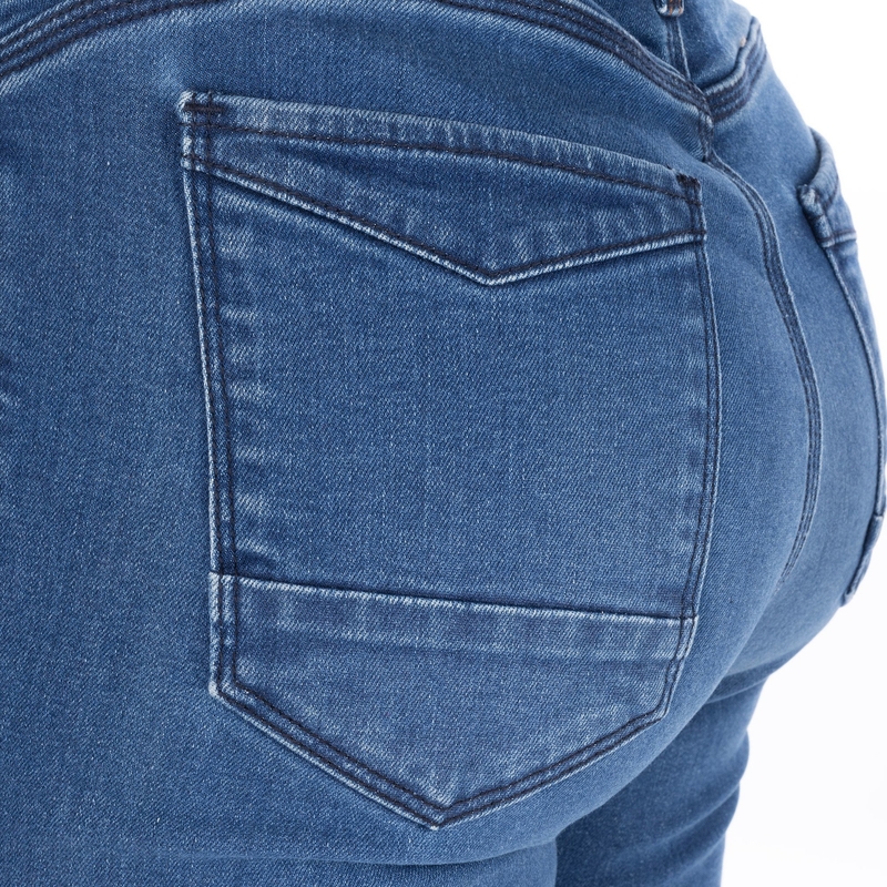 Moteriški džinsai OXFORD SOFIA AA Slim Light Blue Motorcycle Jeans