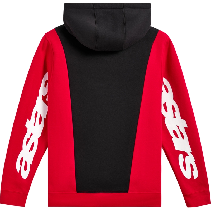 Alpinestars Ignite Hoodie juoda ir raudona