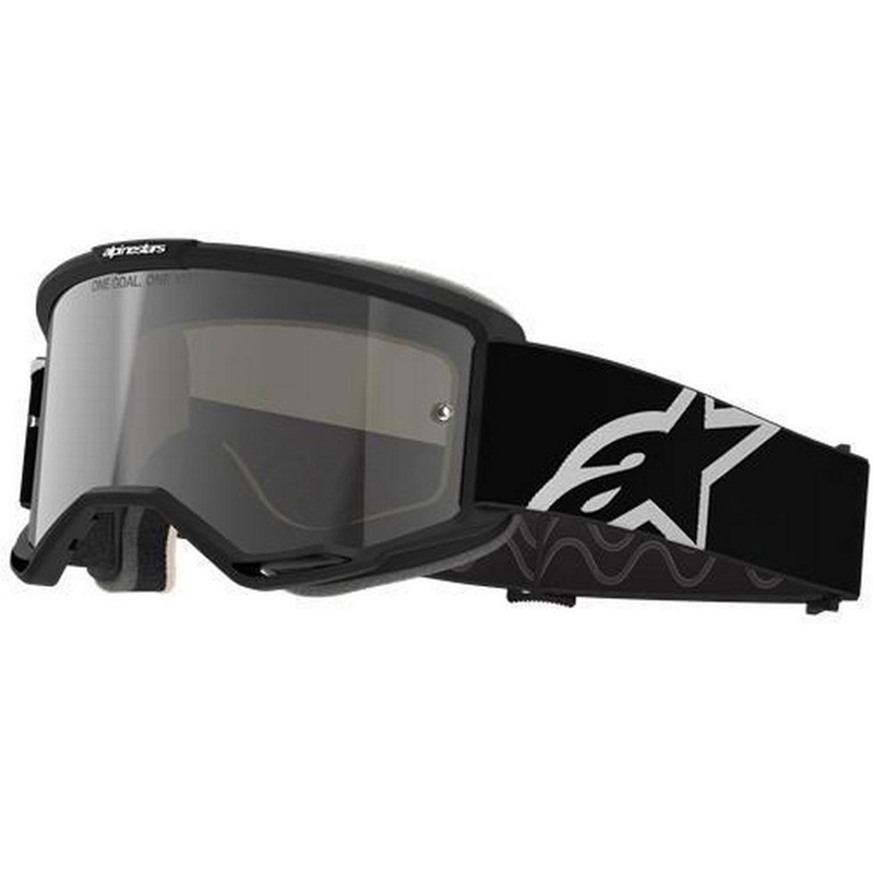 Alpinestars Vision 5 Corp motokroso akiniai juodi su skaidriais lęšiais