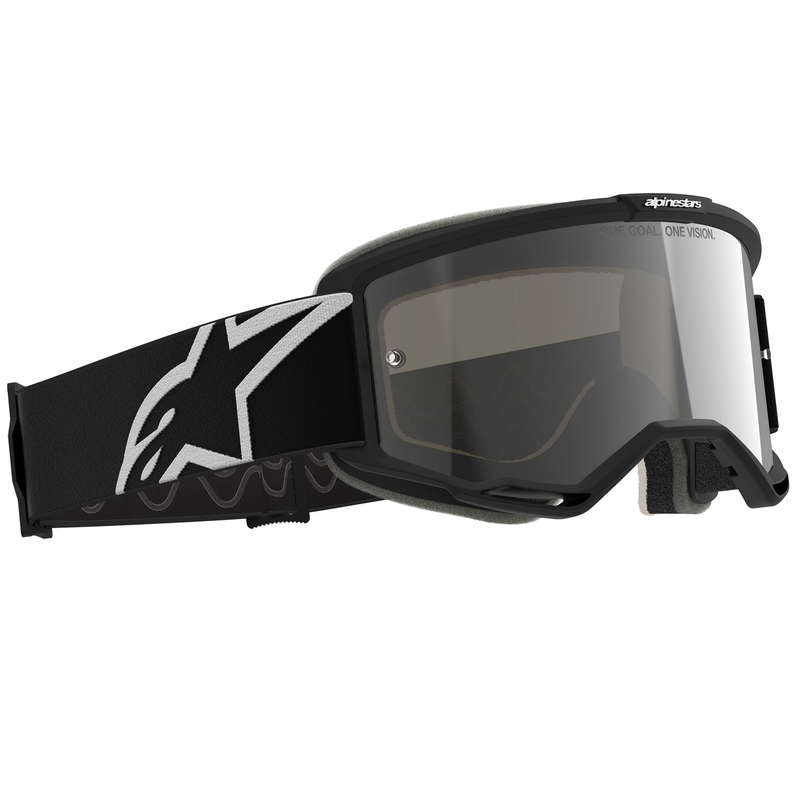 Alpinestars Vision 5 Corp motokroso akiniai juodi su skaidriais lęšiais