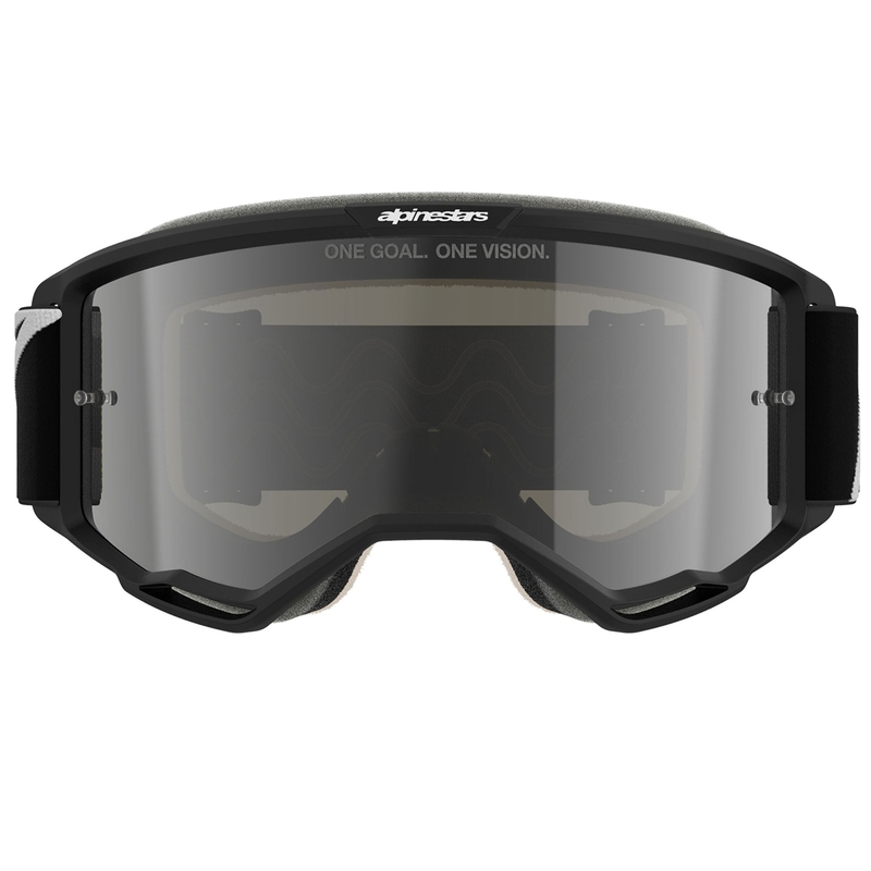 Alpinestars Vision 5 Corp motokroso akiniai juodi su skaidriais lęšiais