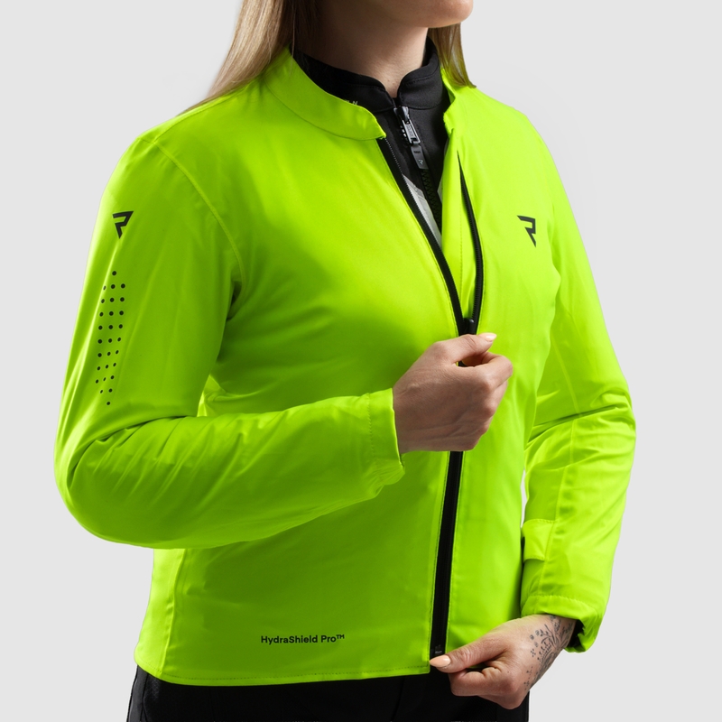 Moteriška motociklininko striukė Rebelhorn Hiflow V Black-Gray-Fluo Yellow