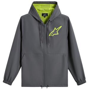 "Alpinestars Speeder Chromium Windbreaker" striukė pilka-fluo geltona