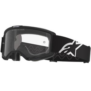 Alpinestars Vision OTG motokroso akiniai juodai balti su skaidriais lęšiais