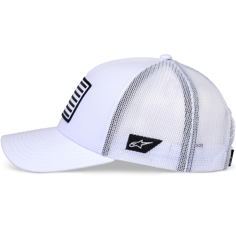 Alpinestars Flag Snap kepurė balta-balta