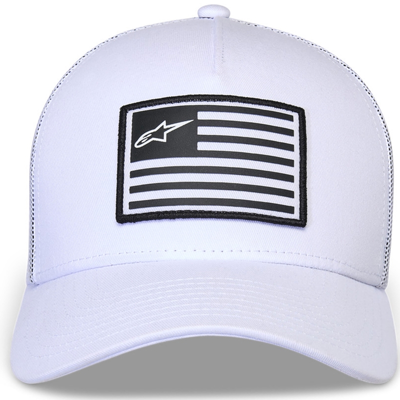 Alpinestars Flag Snap kepurė balta-balta