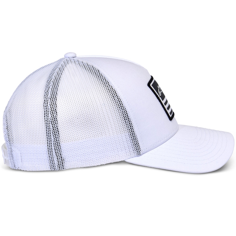 Alpinestars Flag Snap kepurė balta-balta