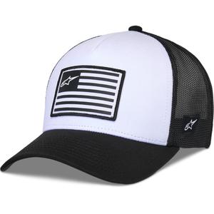 Alpinestars Flag Snap kepurė balta ir juoda