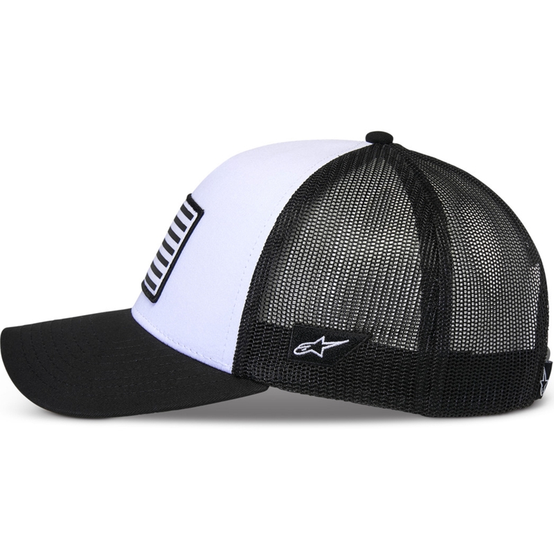 Alpinestars Flag Snap kepurė balta ir juoda