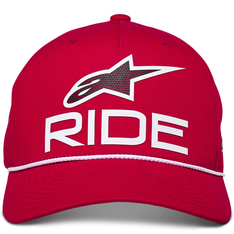 Alpinestars Ride Comp Snapback kepurė raudona, balta ir juoda