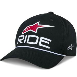 Alpinestars Ride Comp Snapback kepurė su snapback snapback juoda, balta ir raudona spalvomis