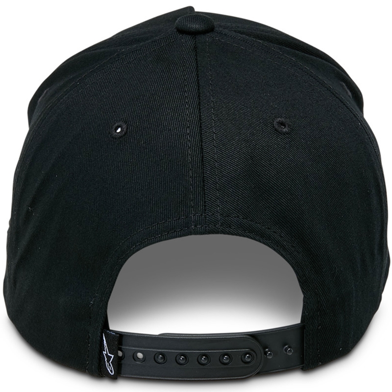 Alpinestars Ride Comp Snapback kepurė su snapback snapback juoda, balta ir raudona spalvomis