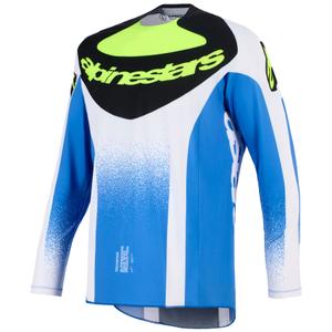 Alpinestars Techstar Knif Mėlyna-juoda-fluo geltona motokroso marškinėliai