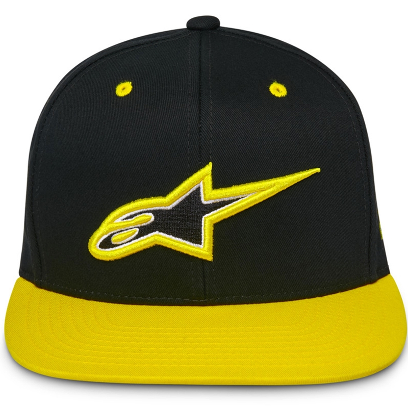 Alpinestars Thickness Snapback kepurė juoda-fluo yellow