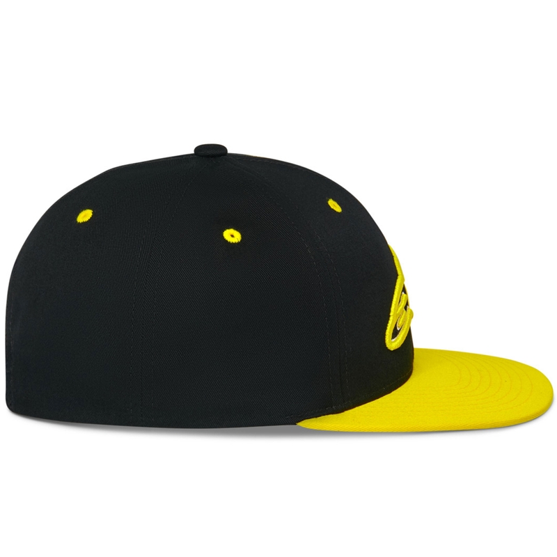 Alpinestars Thickness Snapback kepurė juoda-fluo yellow