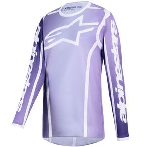 Alpinestars Stella Fluid Apex Motokroso marškinėliai moterims Violetinė ir balta