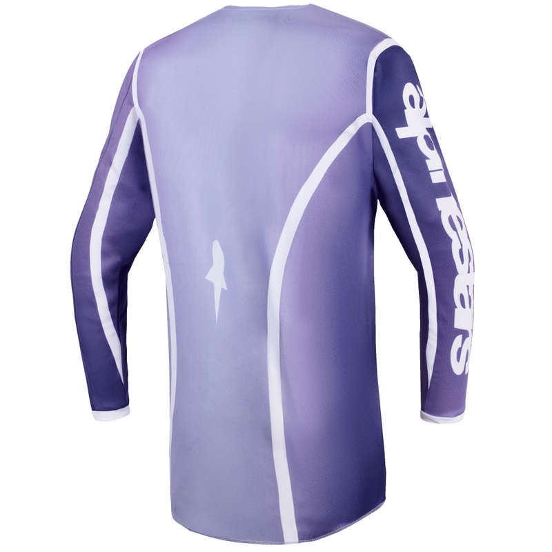 Alpinestars Stella Fluid Apex Motokroso marškinėliai moterims Violetinė ir balta