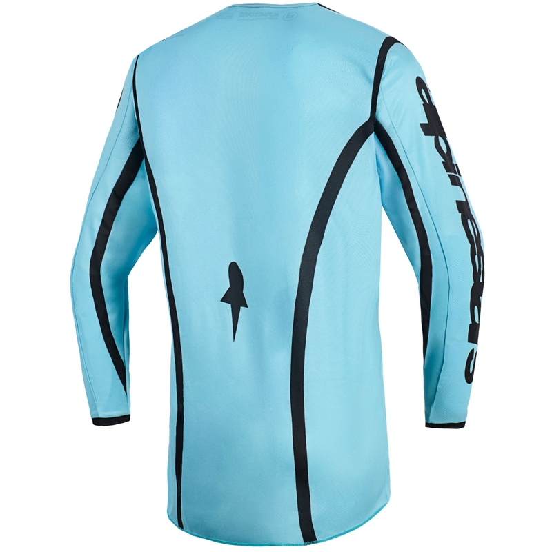Alpinestars Stella Fluid Apex Motokroso marškinėliai moterims Turquoise and Black