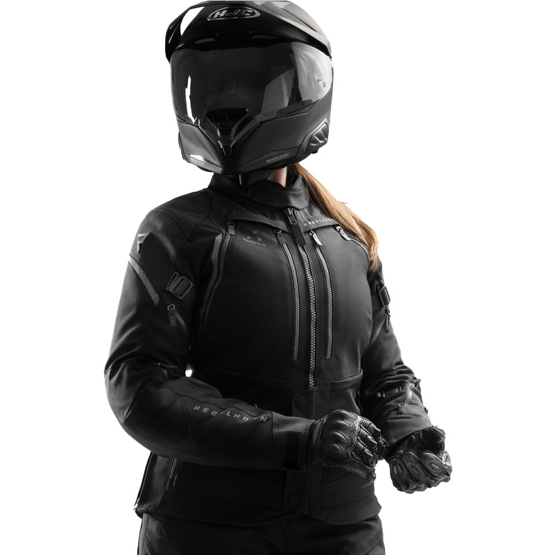 Rebelhorn Hardy 3.0 Moteriška motociklininko striukė Black